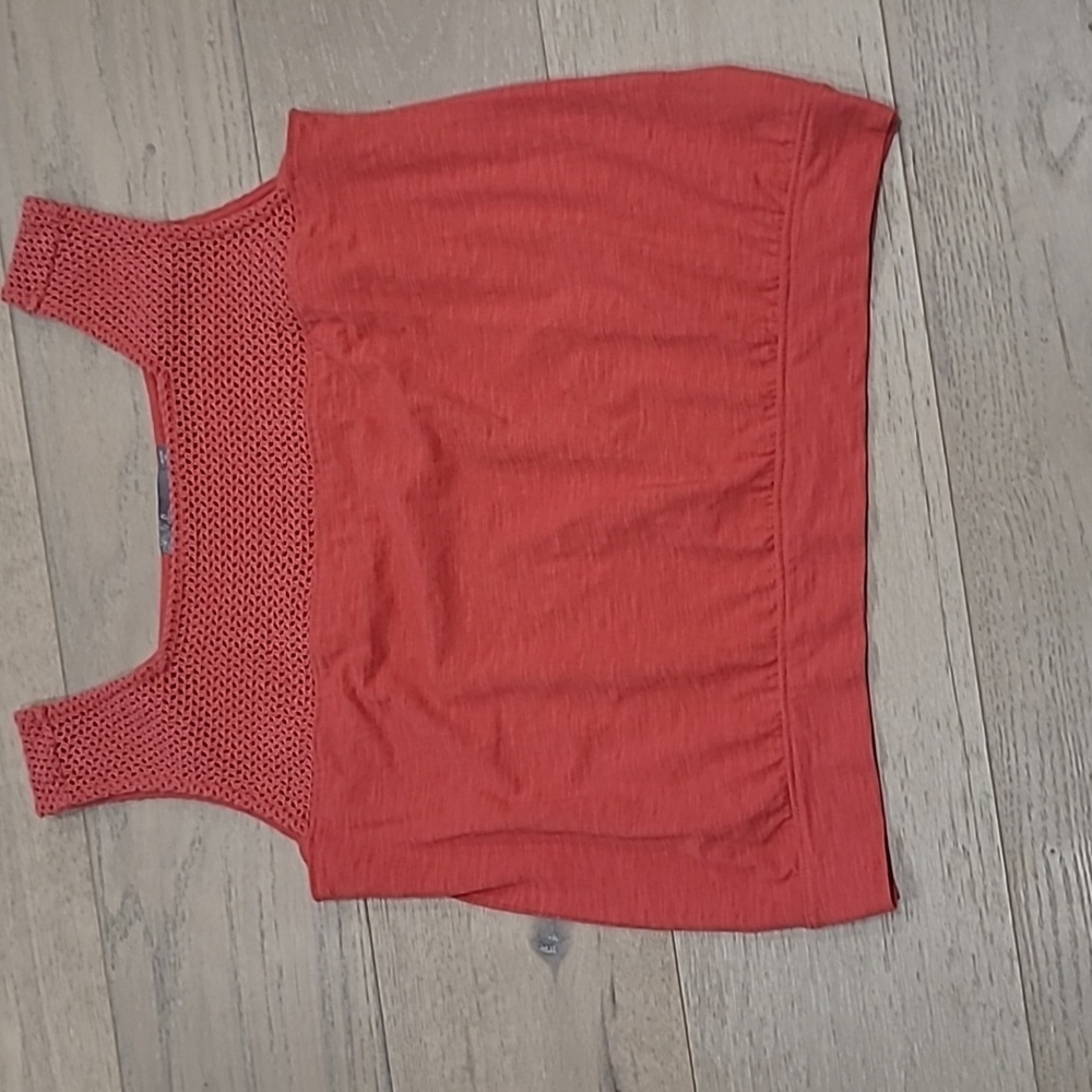 EUC Prana Abbot Pass Tank Women's Medium Orange  Knit Sleeveless Top